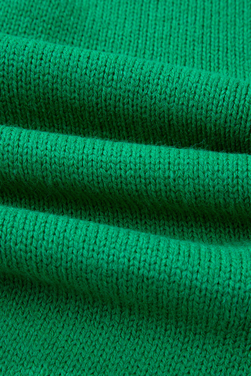 Bright Green Bow Backless Bubble Sleeve Sweater