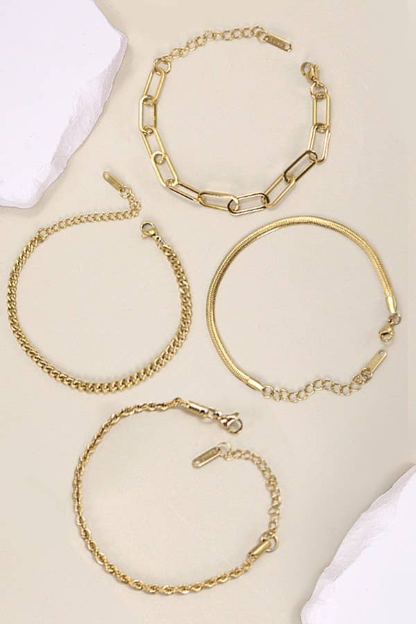STAINLESS STEEL WATERPROOF TARNISH FREE BRACELET | 40B112