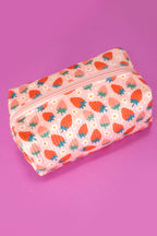STRAWBERRY WESTERN BOW MAKEUP COSMETIC POUCH BAG | 40P544